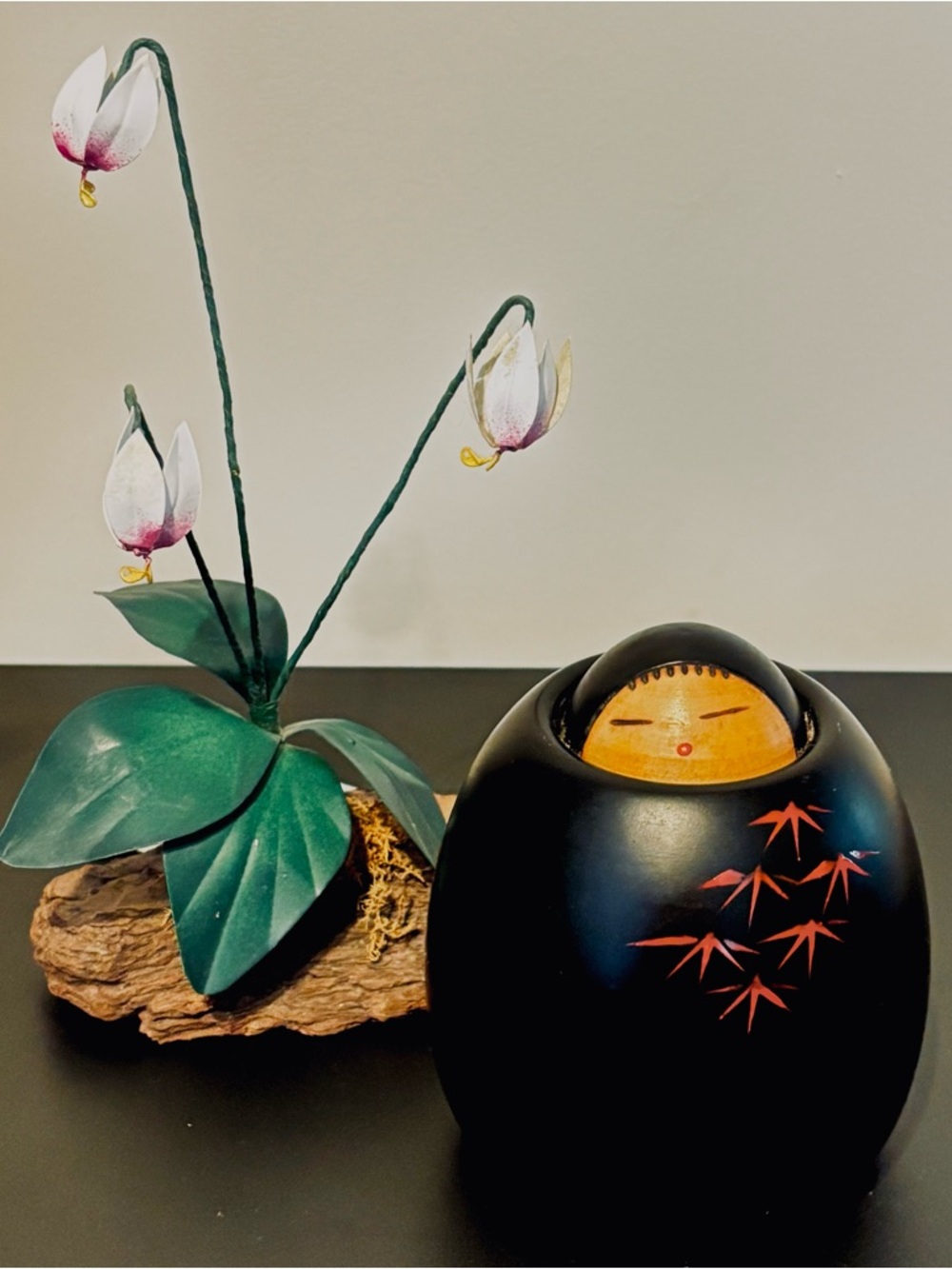 Japanese Vintage creative  "Oboro" model Kokeshi by Master Toa Sekiguchi